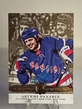 ARTEMI PANARIN 2019-20 UPPER DECK THE CUP SIGNATURE RENDITIONS AUTO RANGERS 