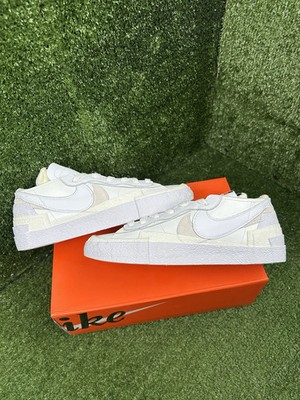 Size 9 - Nike sacai x Blazer Low White Patent DS NEW