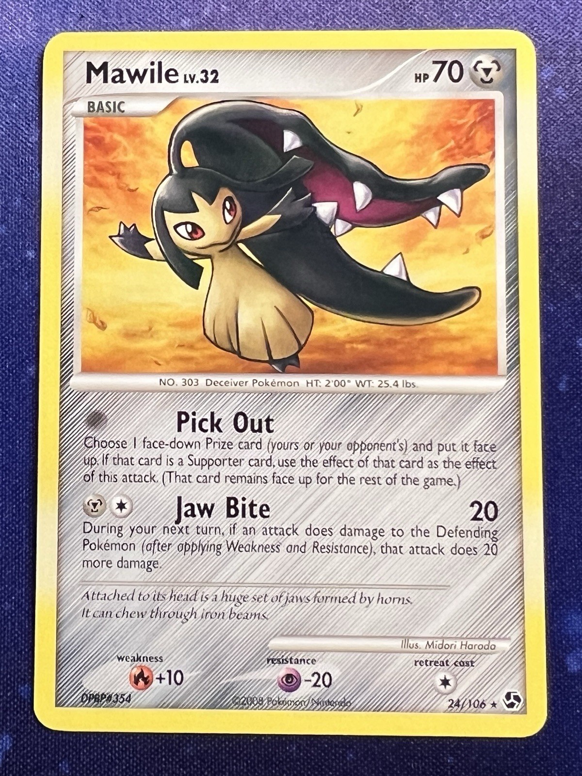 Pokemon TCG 2008 -  Mawile 24/106 - Great Encounters - Regular - LP