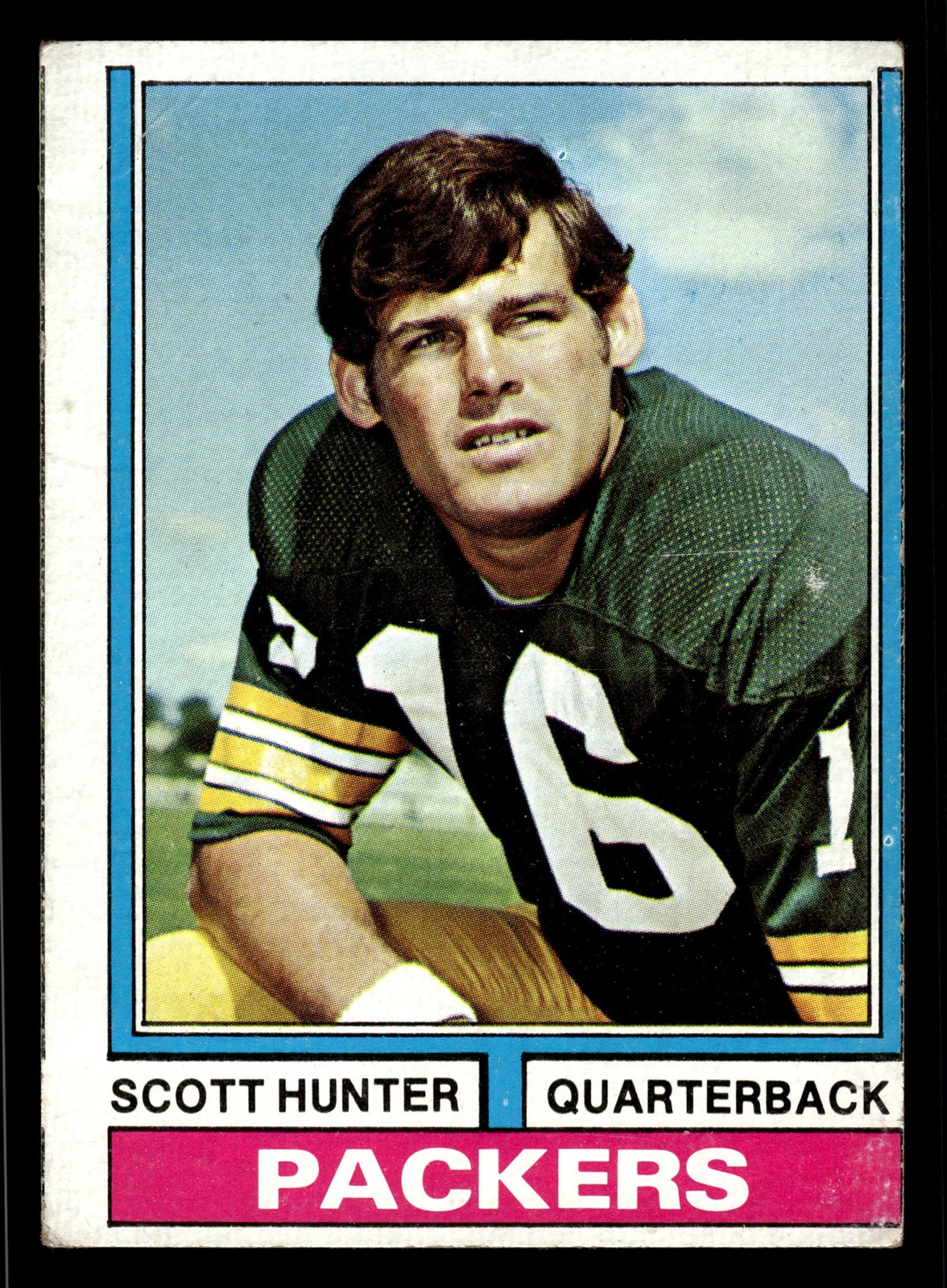 1974 Topps #31 Scott Hunter - Green Bay Packers (Low Grade)