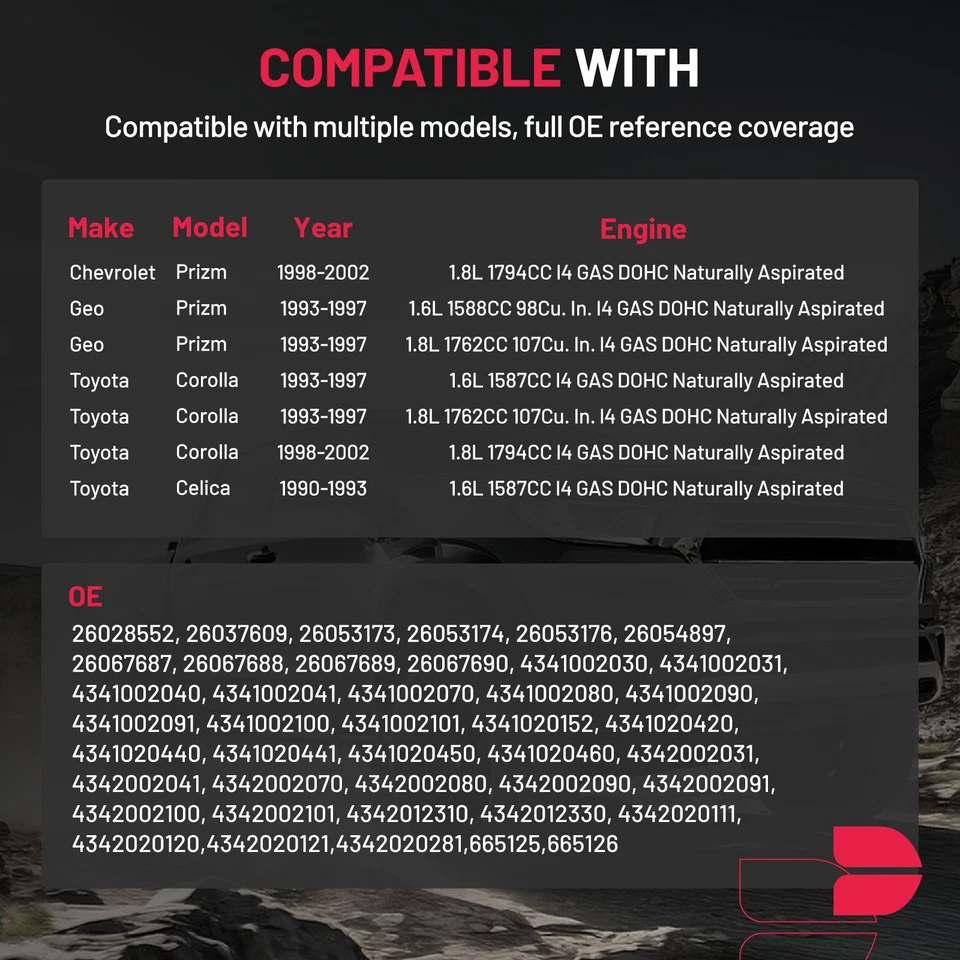 Front Left CV Axle Shaft Assembly Fit For 1993-2002 Toyota Corolla 4342002070 - Image 4 of 4
