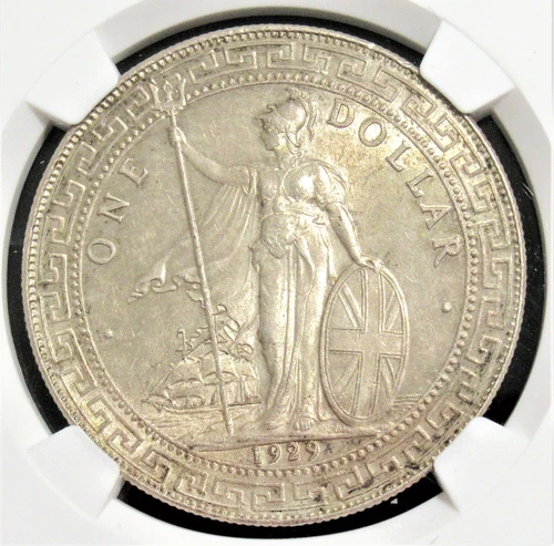 Great Britain: George V Trade Dollar 1929-B MS63 NGC.
