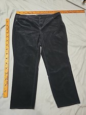 Talbots Jeans Womens Plus Size 24 Black Corduroy Straight Leg Five Pocket Pants