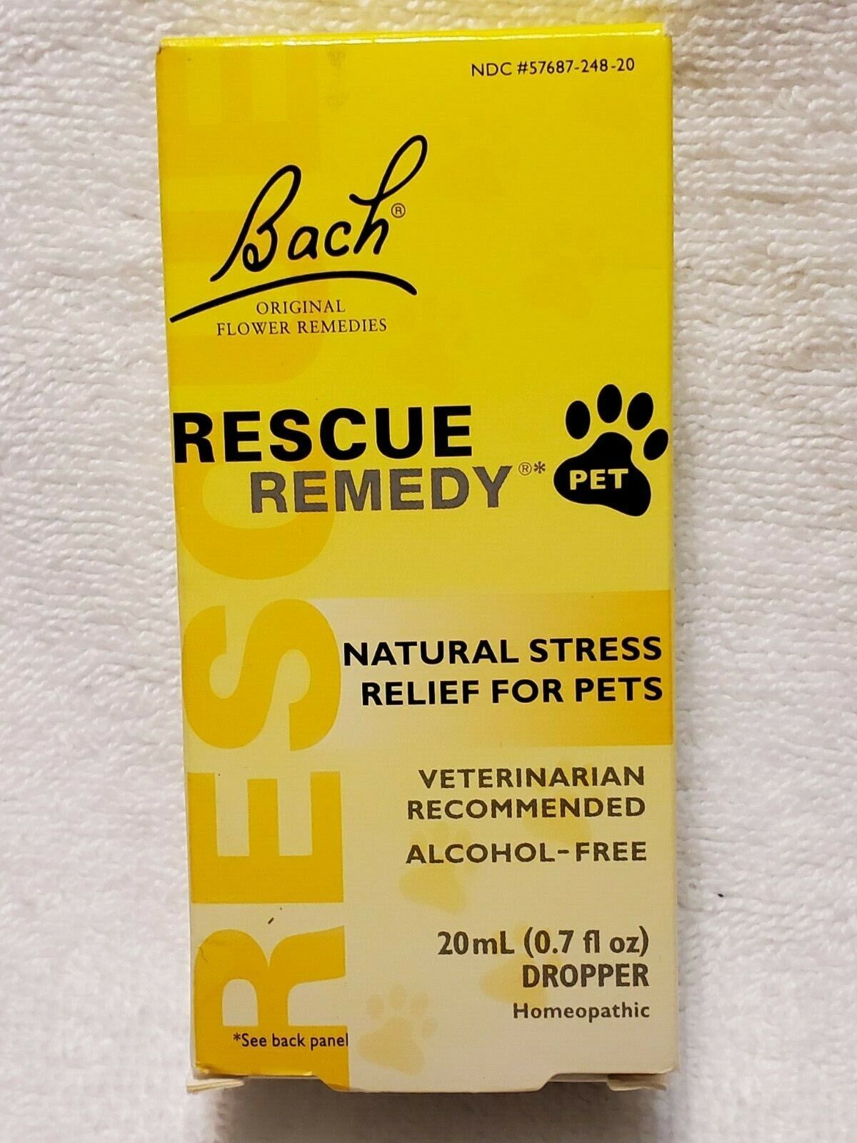 Bach Original Flower Remedies Rescue Natural Stress Relief for Pets 20 ml 