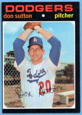1971 Topps #361 Don Sutton EX/EX Los Angeles Dodgers Hall of Fame 