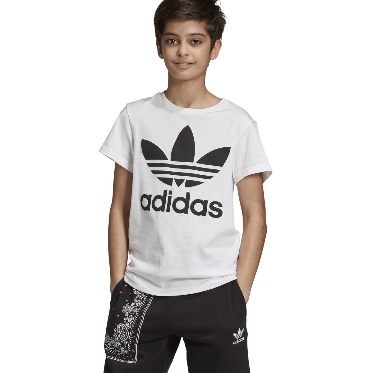 T-shirts adidas Trefoil T-Shirt Black/ White