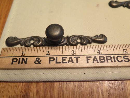 Vintage Messing? Schubladengriffe Griffe Antik Messing 4-3/8" breit mit kleinem Zug ~ Menge 7 - Bild 7 von 12