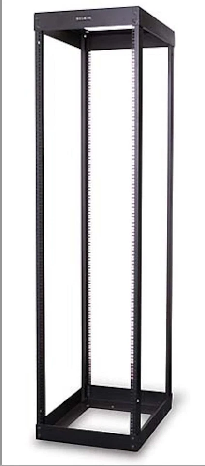 Rack de servidores Belkin Enterprise 4 postes 42U RK4000 82,7" altura capacidad 2200 libras Foto 2 de 2