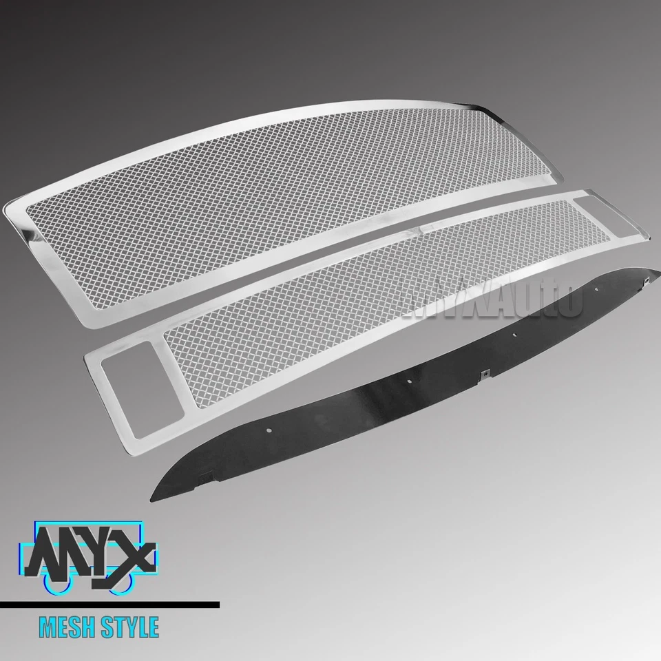 Fits Infiniti QX56 2004 -10 Stainless Steel Polish Wire Mesh Grille Chrome Grill Foto 2 de 4