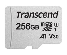 Transcend 256GB 300S microSDXC UHS-I U3 V30 A1 CL10  SD Adapter TS256GUSD300S-A