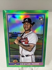 Christian Pache RC 2021 Bowman Chrome 91 Throwback #91B-CP Green Refractor /99