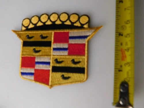 CADILLAC GRILL EMBLEM PATCH VINTAGE CLASSIC LUXURY CAR HAT VEST BADGE COLLECTOR