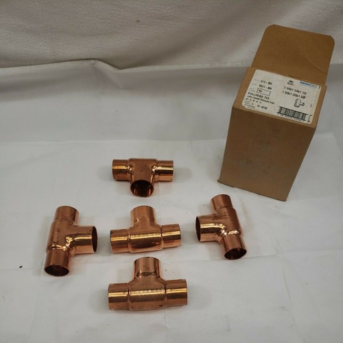 Nibco 611Bh 1-1/4 X1-1-1/4" x 1-1/2" Nom C Copper Bullhead Tee-LOT OF 5