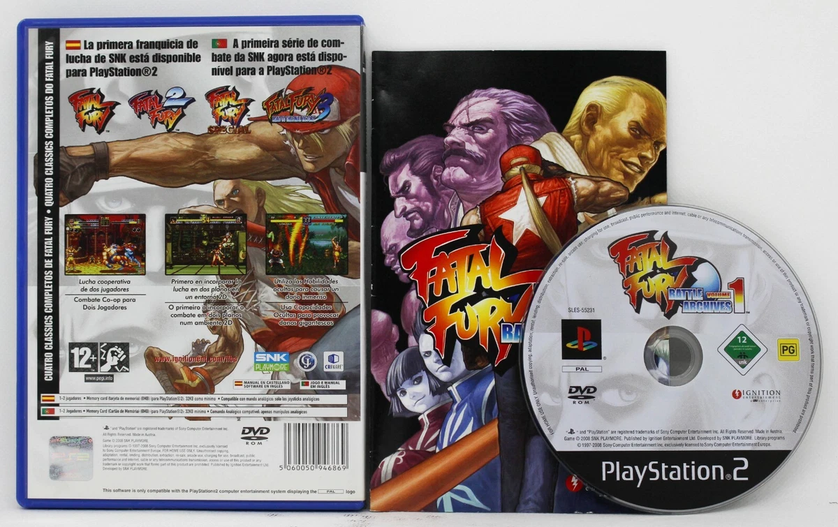 Jogo Fatal Fury Battle Archives Volume 1 PS2 - SNK playmore