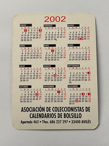 Calendario bolsillo 2002 El Mago de los Sueños Emilio Macián película #1663 - Imagen 2 de 3