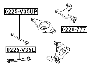 Ball Joint Rear Upper Arm Fits Nissan 54500-8J000, 54501-8J000, 55501 ...