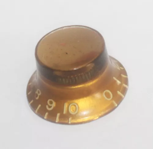 RARE Vintage 1960 Gibson Reflector Knob Gold Les Paul SG ES MM 1961 (02202)