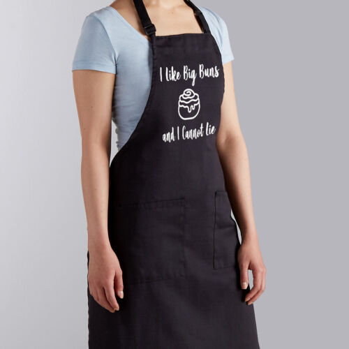 I Like Big Buns and I Cannot Lie Cinnamon Roll Cooking Baking Baker Gift Apron - Afbeelding 1 van 2