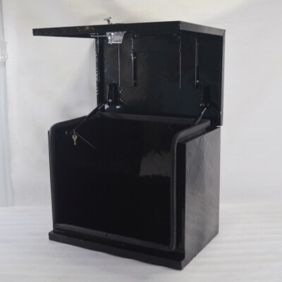 24'' x 19'' x 15'' Black Aluminium Toolbox Caravan Ute Generator Fridge Tool Box