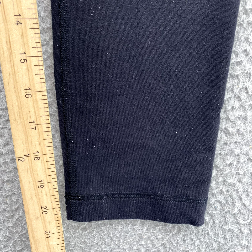 Leggings Lululemon Adulto 4 Negro Lima Rayas Cintura Capri Cómodos Elastizados Para Mujer Foto 4 de 4