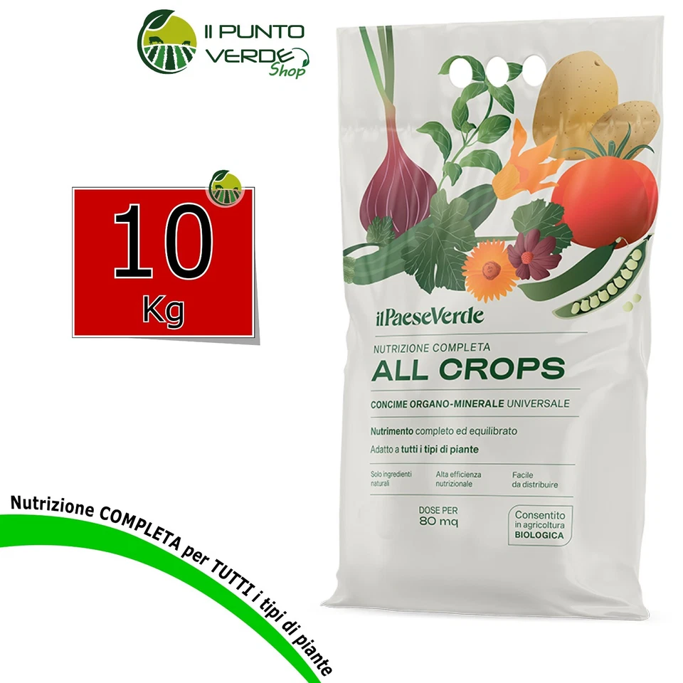 CONCIME ORGANICO MINERALE 5/10/20 Kg ALL CROPS ORTO AGRUMI FRUTTETO BIOLOGICO - Immagine 3 di 4