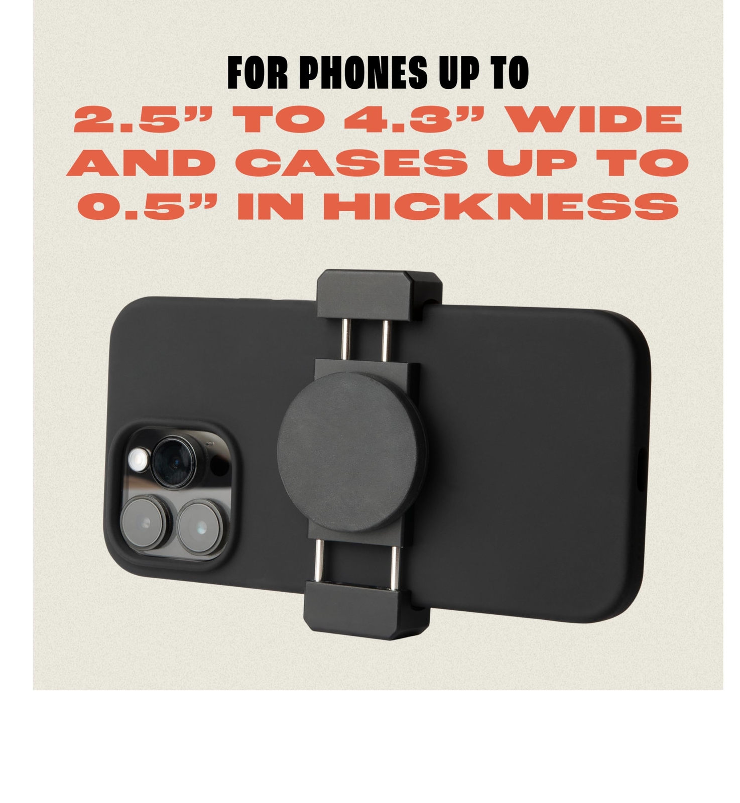 Magnetic Motorcycle Phone Mount for Harley - Fits Most Phones Black