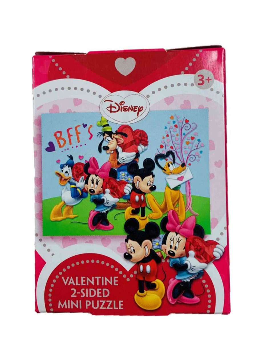 Disney - YOUさんLOVE Disney Mickey Mouse Mini Double-Sided Valentine Puzzle ~ You