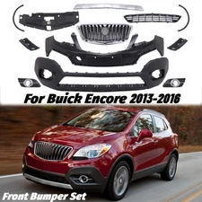 Fit For 2013-2016 Buick Encore Front Bumper Upper Lower Grille Assembly