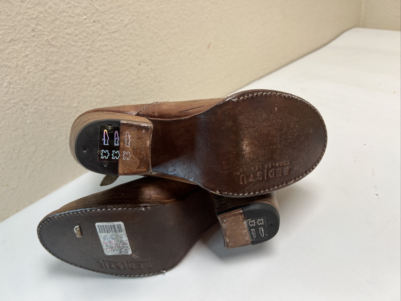Bed Stu Cobbler Series Brown Leather Distressed Ankle Boots Womens Size ...