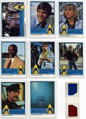 Jaws 3-D - Set short 1 card - 43 cards + viewer - [MVA 1983]