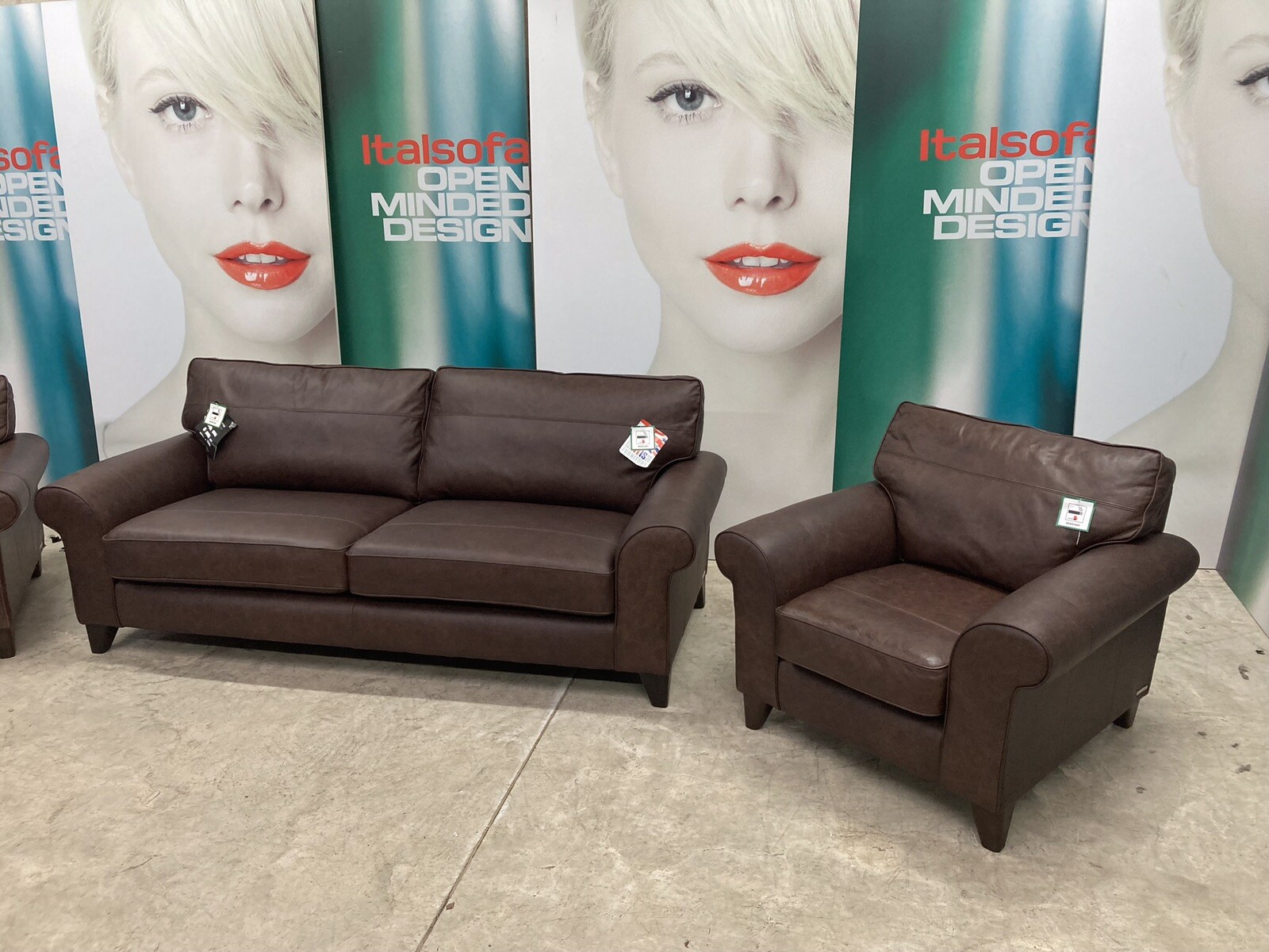 BRAND NEW LOUNGE Co Company Furniture Village PENELOPE Leather Briony