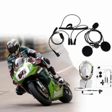 2 Pin PTT Motorcycle Helmet Headset for BAOFENG UV-5R two way radio CB Ham Radio