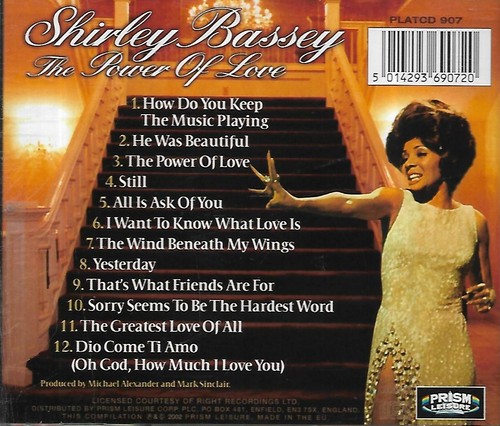 Shirley Bassey - The Power Of Love (2002 CD Album) - Picture 3 of 3
