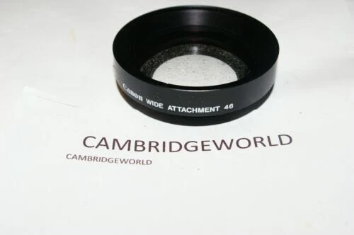 Parasoles Canon Cámara 46 mm se ajusta al frente del objetivo