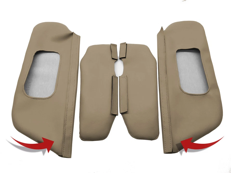 Parasoles sin recortes de espejo para Ford F250 F350 F450 F550 1999-2007 pergamino mediano Foto 3 de 4