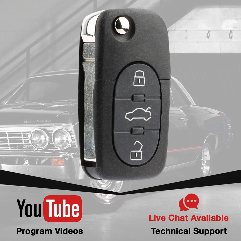 2 For 98 1999 2000 2001 Volkswagen Beetle Golf Jetta Passat Car Remote Key Fob - Image 3 of 4