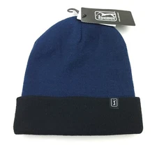 PGA TOUR Beanie Mens / Unisex One Size Fits All - Blue & Black Acrylic Golf