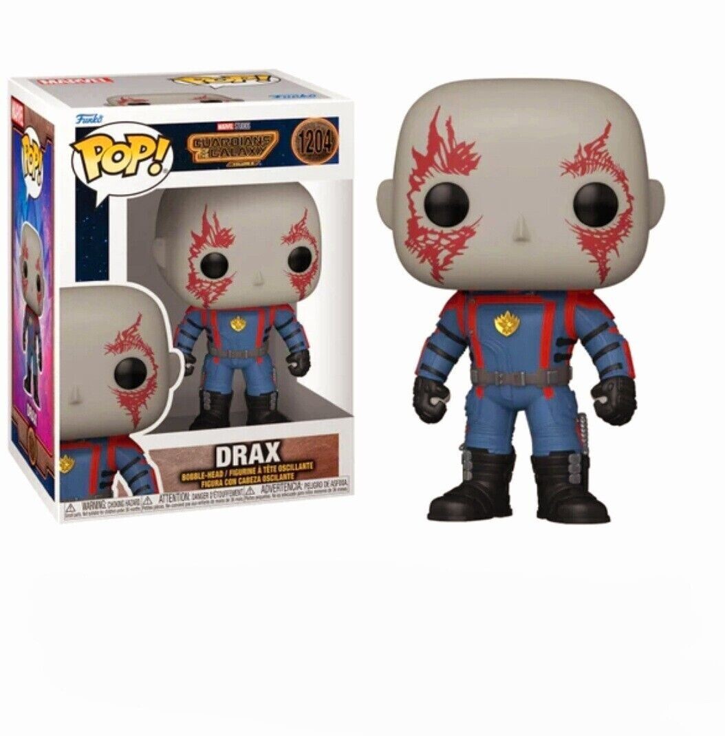 MARVEL GUARDIANS OF THE GALAXY 3 DRAX 3.75"" POP VINYL FIGURE 1204 FUNKO