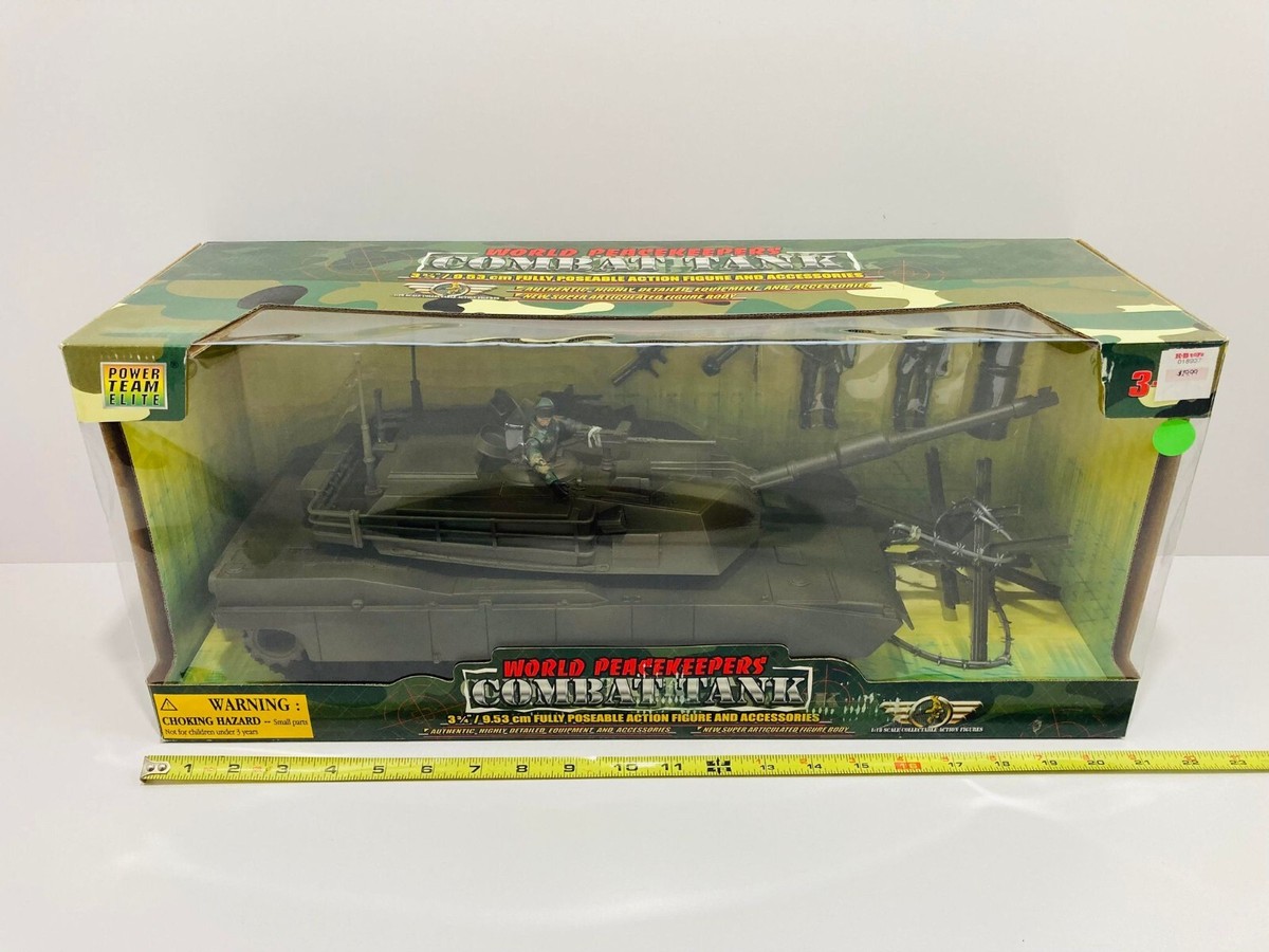RARE Power Team Elite World Peacekeepers Combat Tank w/ Figures 1