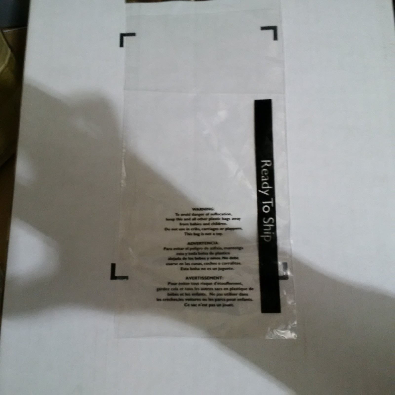 2000/CS 7x14 Suffocation Warning Bags Clear, Permanent Seal with "Ready To Ship"