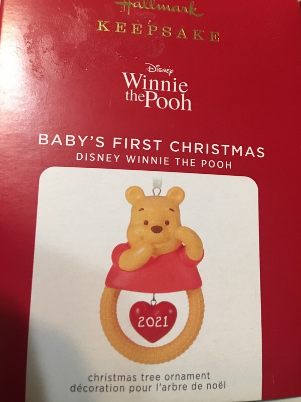 NEW Hallmark Ornament 2021 Baby's First Christmas Disney Winnie The Pooh B24