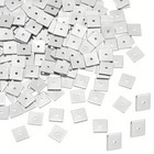1box 200pcs 8mm Square Spacer Beads Stainless Steel Loose Beads Metal Small Hole