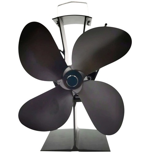 Stove Fan for Wood Burners Multi Fuel Gas Stoves Small 4 Blade - Picture 2 of 10