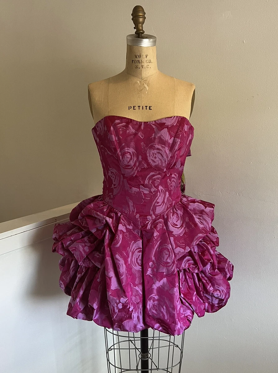 NWT Betsey Johnson Collection Hot Pink Cocktail Dress Size 2 Style ED10667