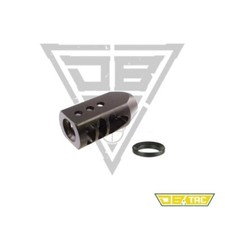 All Steel 5/8x24 Thread Tanker Muzzle Brake For 350 Legend With Washer