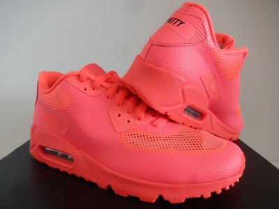 WMNS NIKE AIR MAX 90 HYPERFUSE HYP PREMIUM ID SOLAR RED SZ 10
