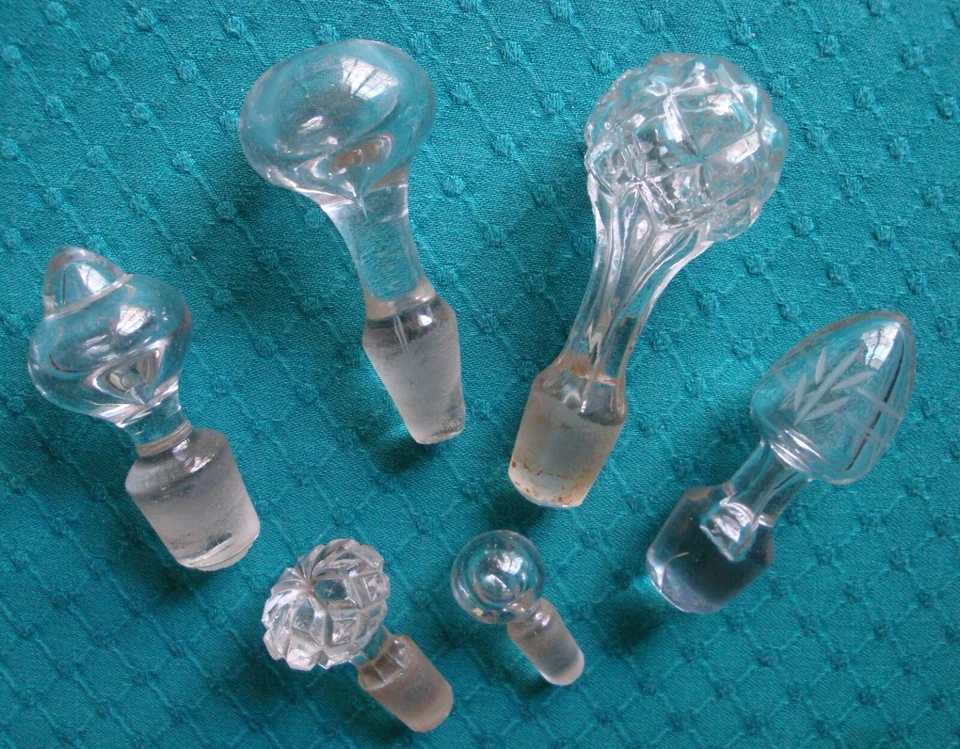 lot de bouchons carafe flacon cristal verre - Photo 1/1