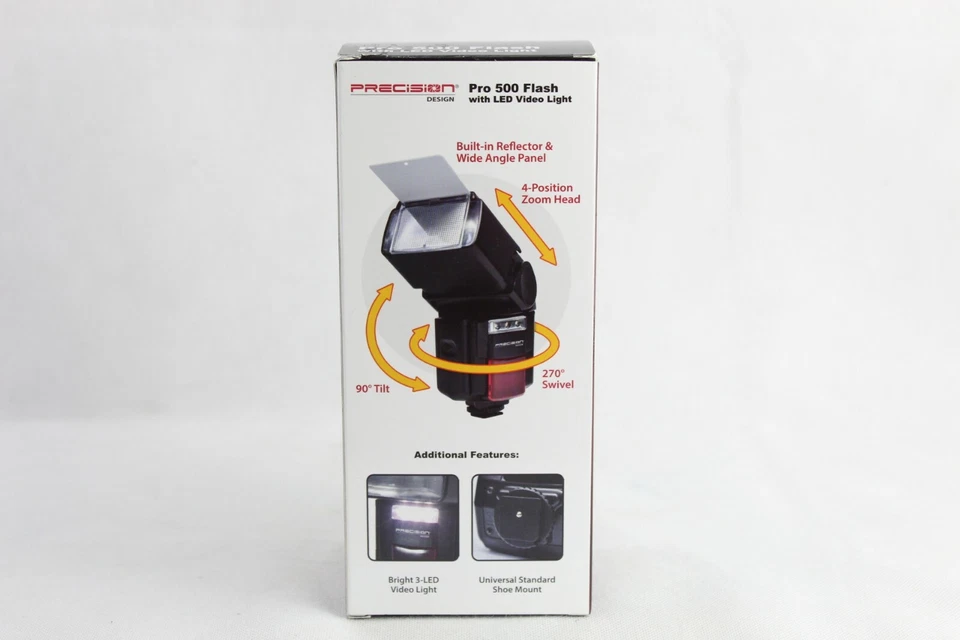Precision Design Pro 500 Electronic Flash with LED Video Light. Used In The Box. - Image 2 of 4