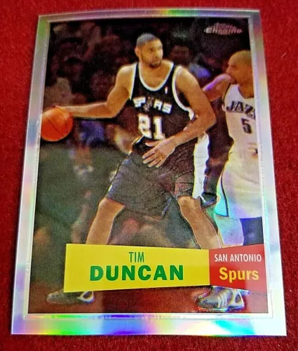 Tim Duncan Panini Fleer UD Topps Chrome Refractor XFractor Rookie Prime Die-Cut