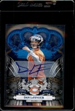 DAN LEFEVOUR 2010 CROWN ROYALE FOOTBALL BLUE RC AUTO /50 - CHICAGO BEARS *9598